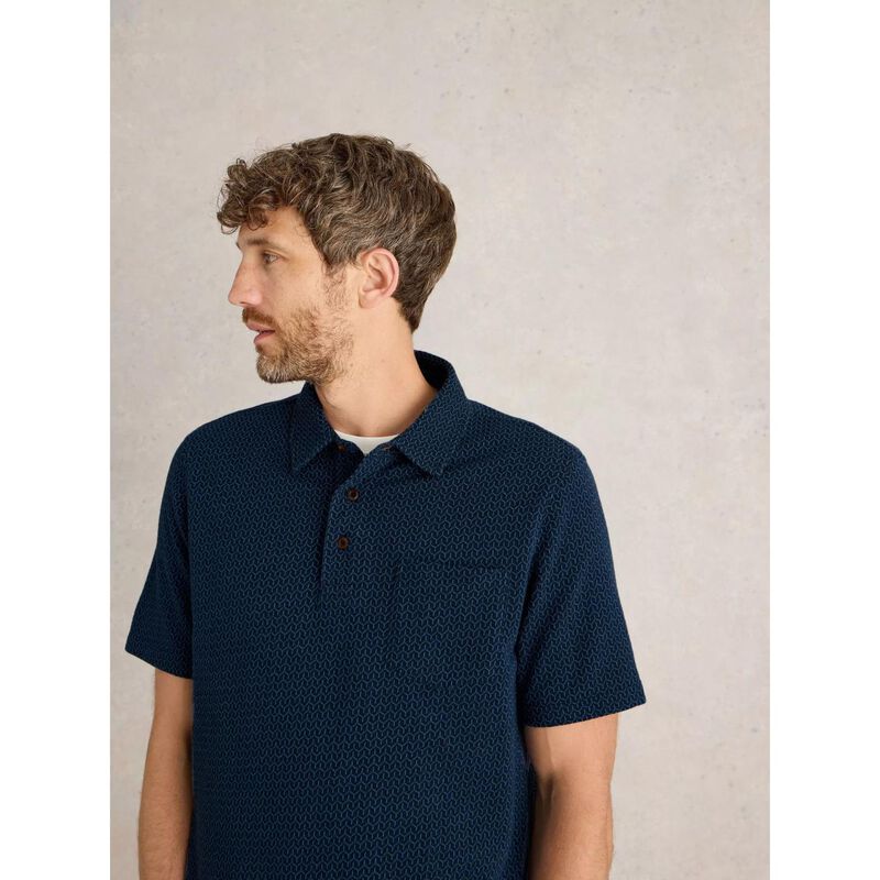 White Stuff Jacquard Polo image number 3